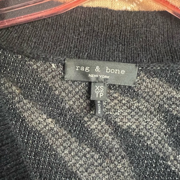 rag & bone Germain Metallic Zebra Striped Sweater - Picture 5 of 8